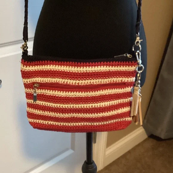 The Sak American Flag Crochet Crossbody Bag - Picture 3 of 6